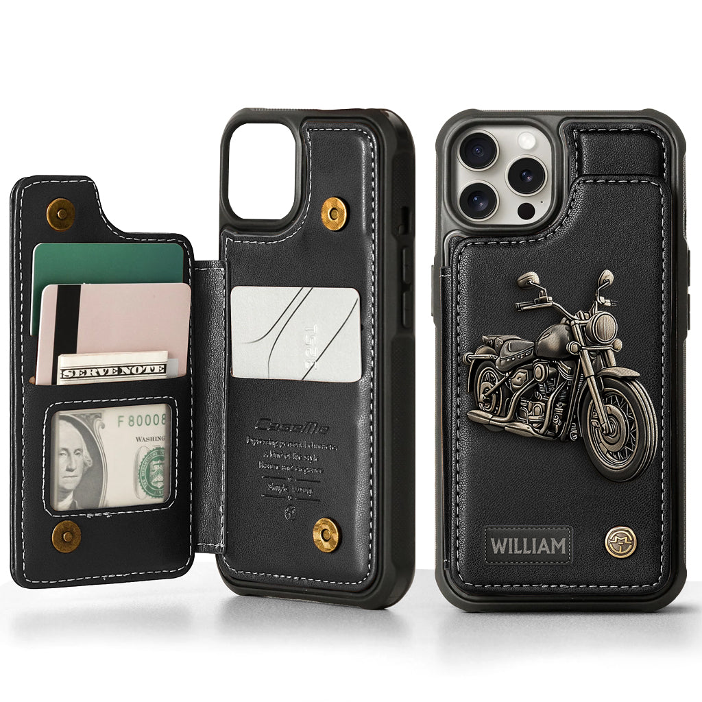 Motorcycle Enthusiast - Personalized Biker Wallet Phone Case