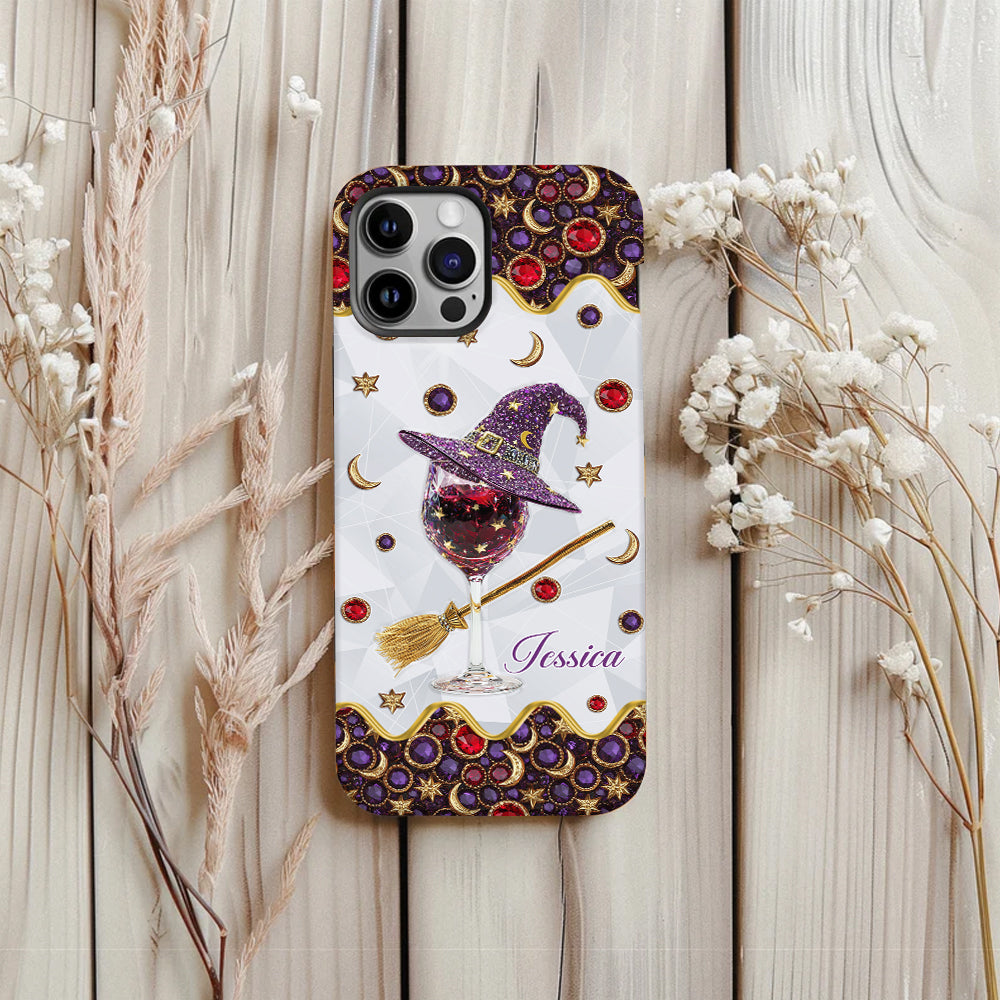 Wine Witch - Personalized Witch Full Print Phone Case
