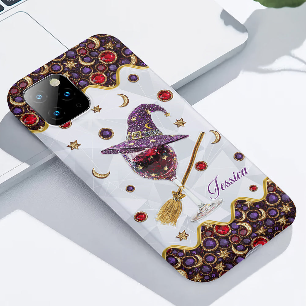 Wine Witch - Personalized Witch Full Print Phone Case