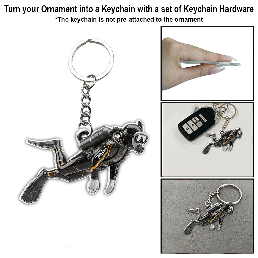 Love Scuba Diving - Personalized Scuba Diving Ornament