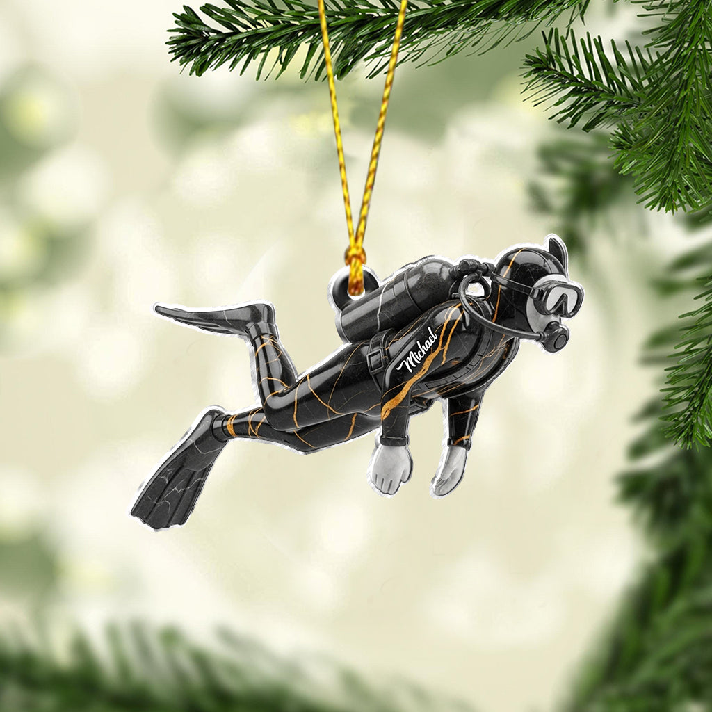 Love Scuba Diving - Personalized Scuba Diving Ornament