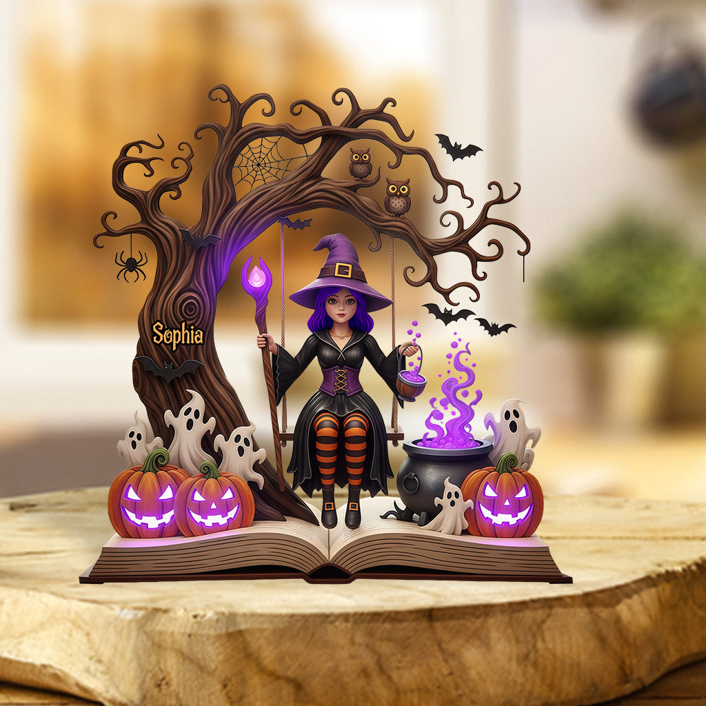 Magical Witch - Personalized Witch Custom Shaped Acrylic Plaque