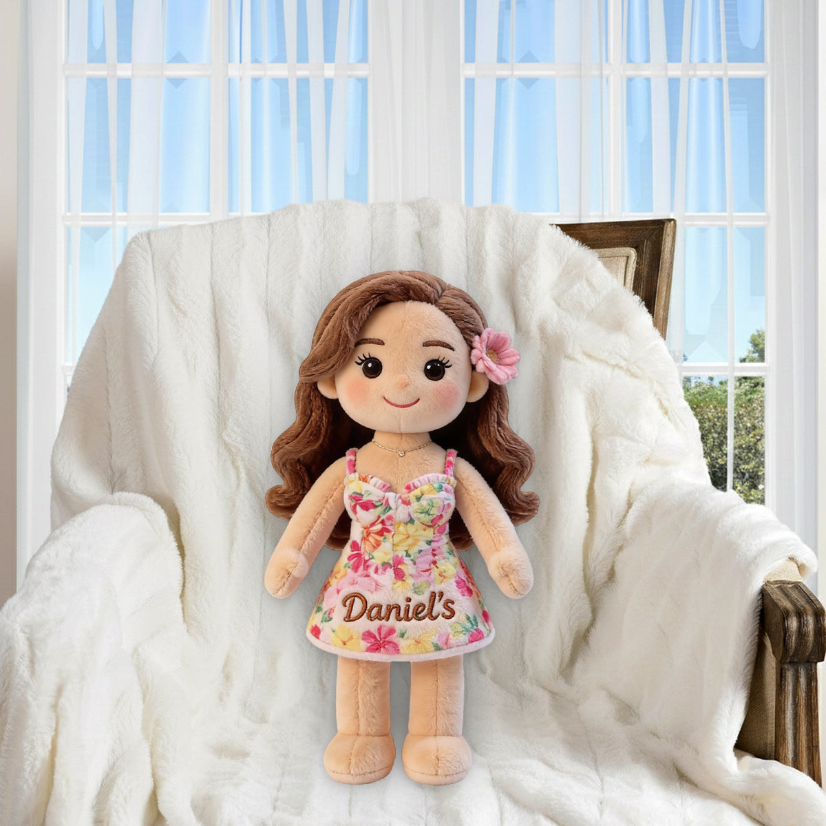 Custom From Any Photo - Personalized Couple Premium Faux Fur Pillow