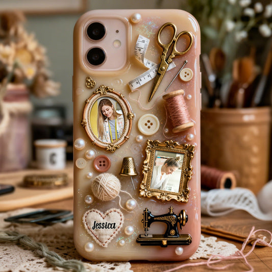 Love Sewing - Personalized Sewing Full Print Phone Case
