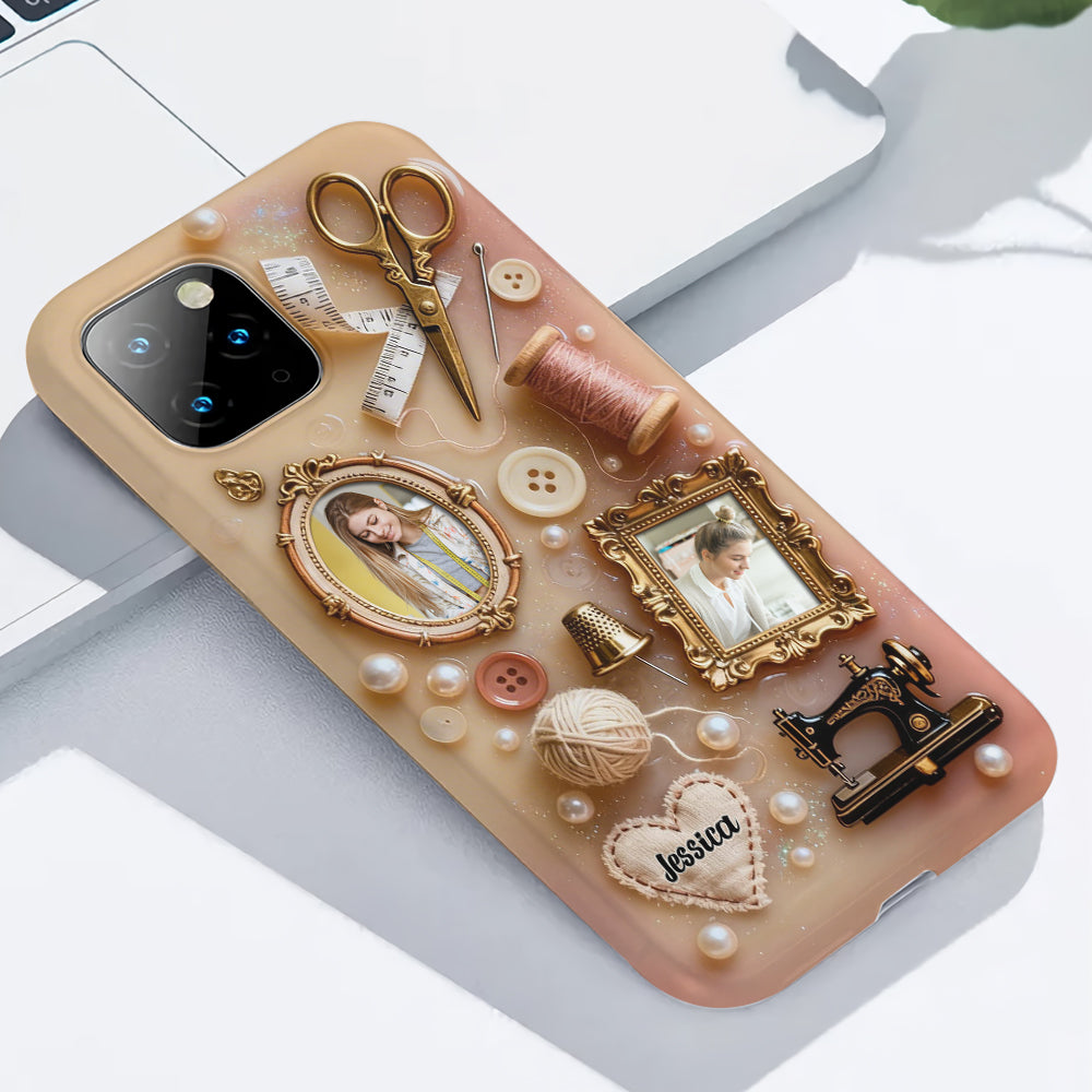 Love Sewing - Personalized Sewing Full Print Phone Case