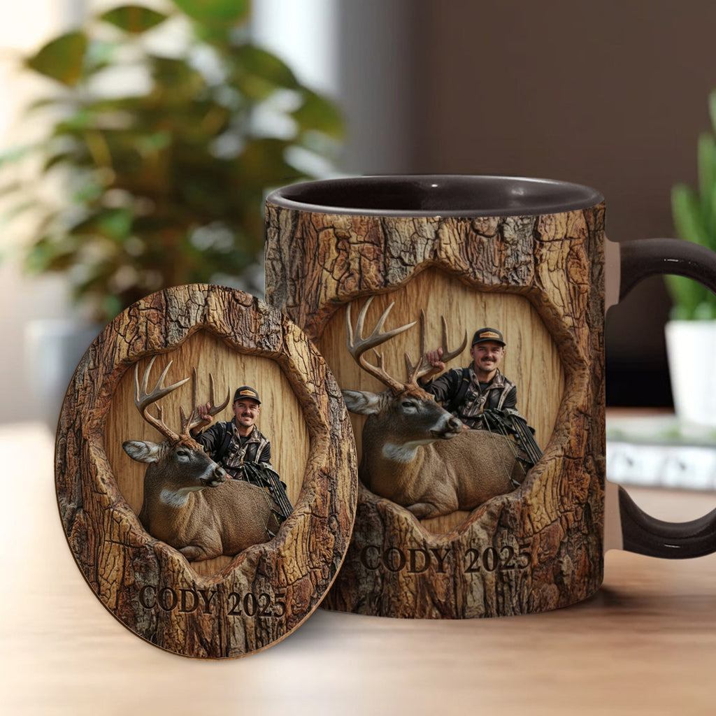 Custom From Any Photo - Personalized Hunting Accent Mug & Coaster