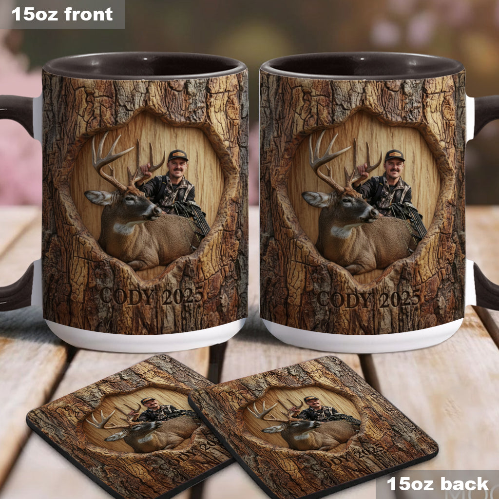 Custom From Any Photo - Personalized Hunting Accent Mug & Coaster