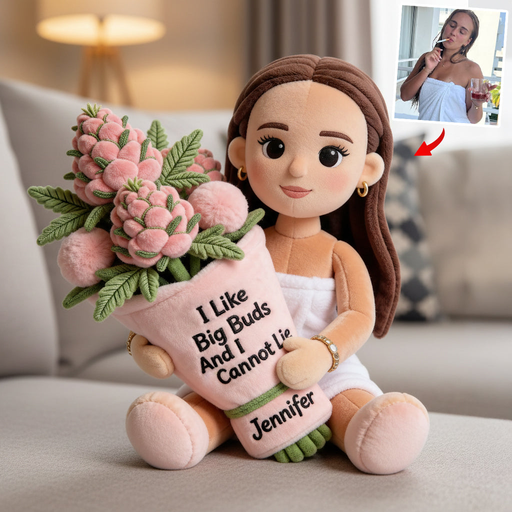 Funny Weed - Personalized Weed Faux Fur Shaped Pillow