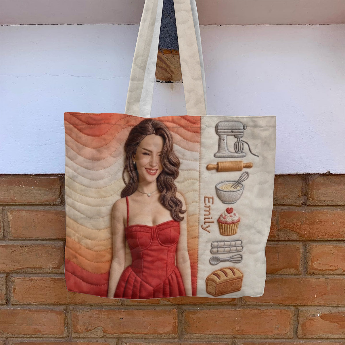 Custom Any Photo Baking Lovers - Personalized Baking Quilted Tote Bag