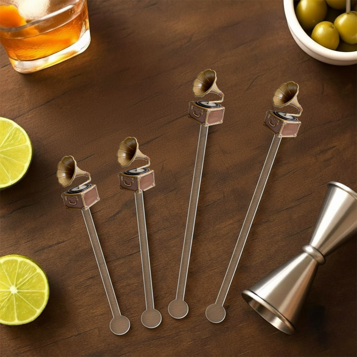 Custom From Any Photo - Personalized Couple Set Accent Mug with Acrylic Stirrers