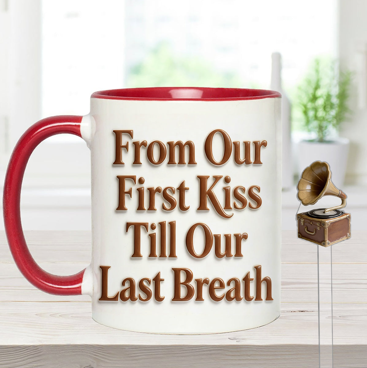 Custom From Any Photo - Personalized Couple Set Accent Mug with Acrylic Stirrers