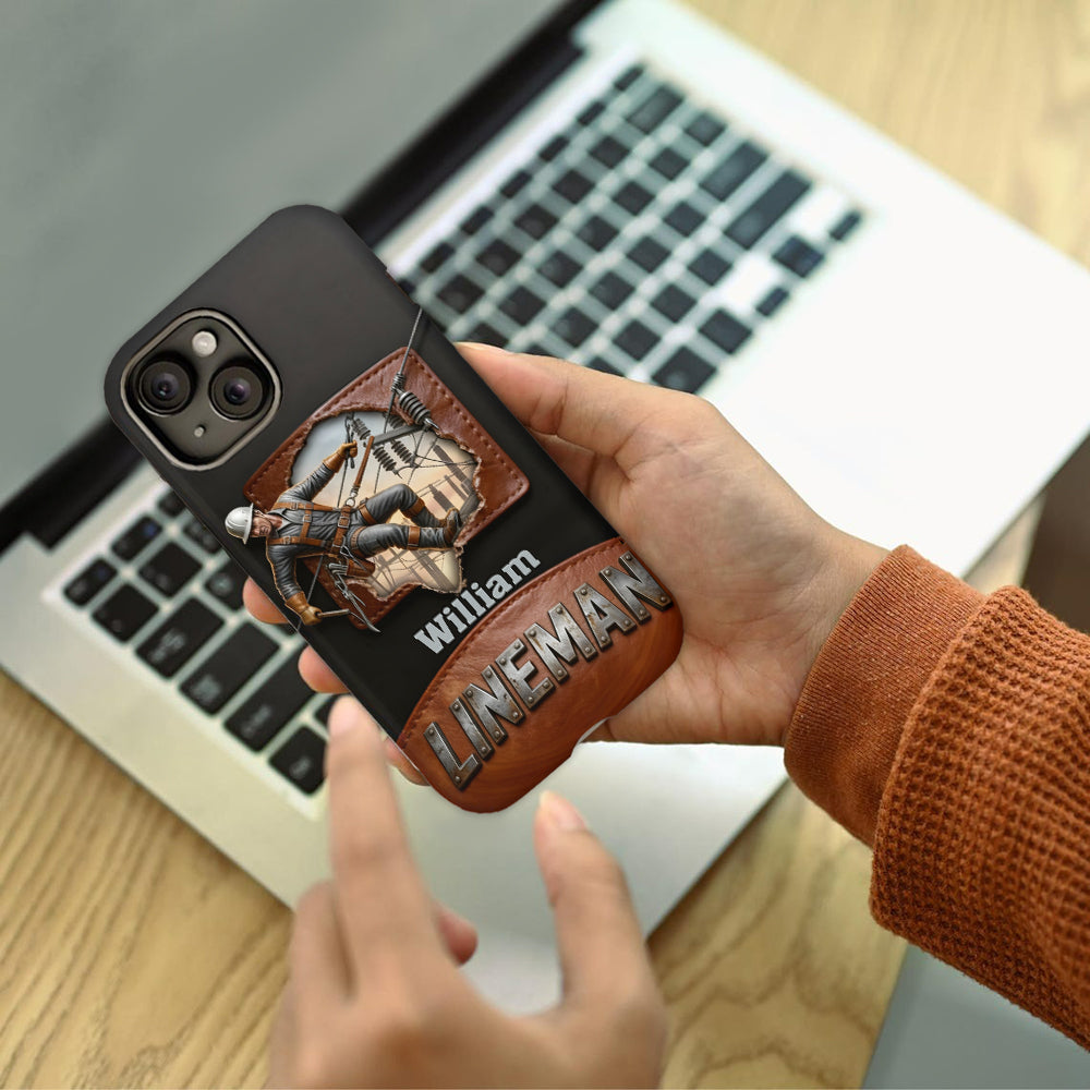 Cool Lineman - Personalized Lineman Full Print Phone Case