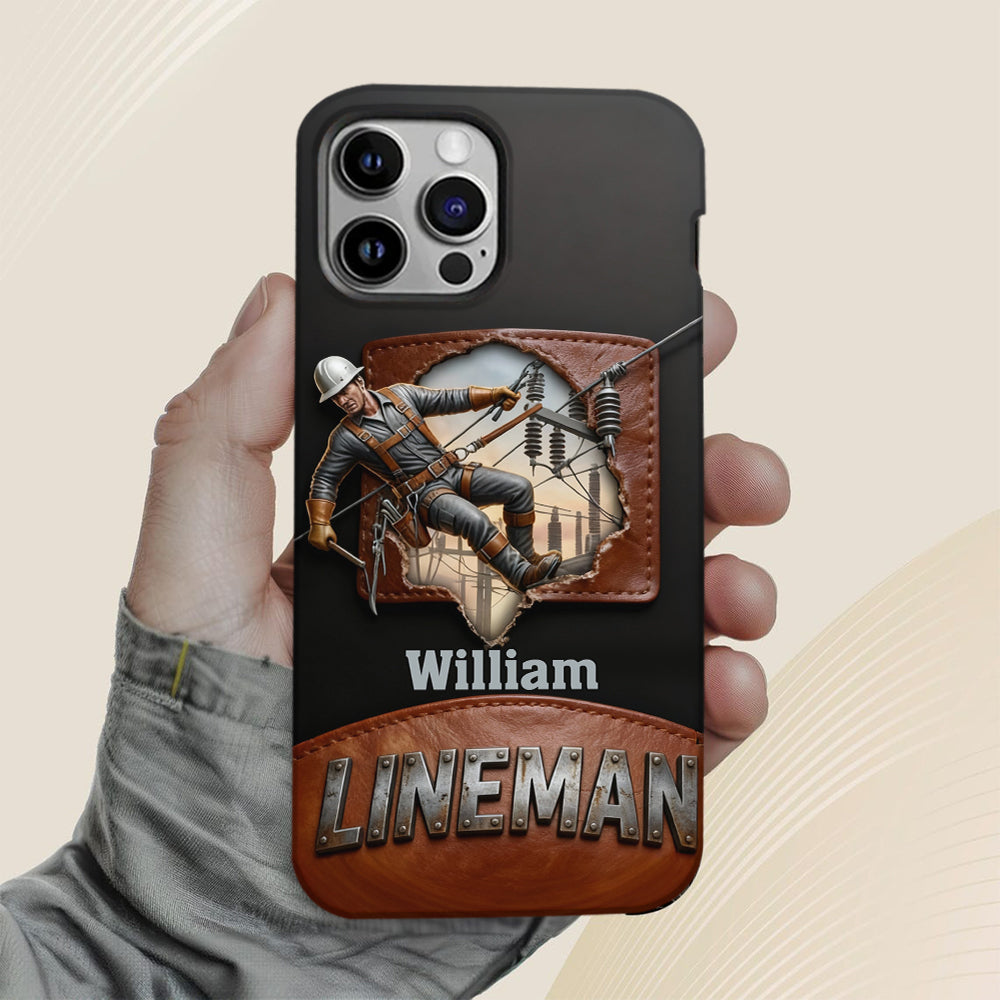 Cool Lineman - Personalized Lineman Full Print Phone Case