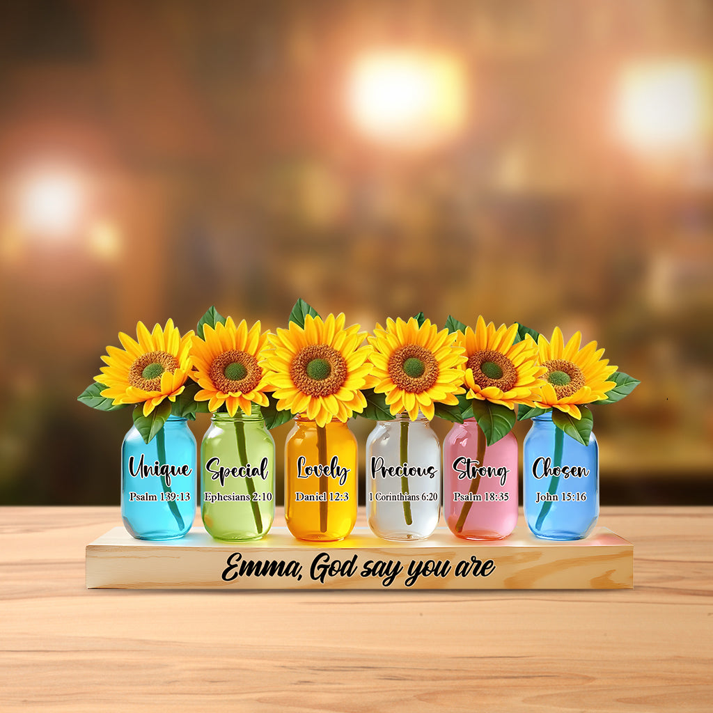 God Says You Are - Personalized Christian Custom Shaped Acrylic Plaque