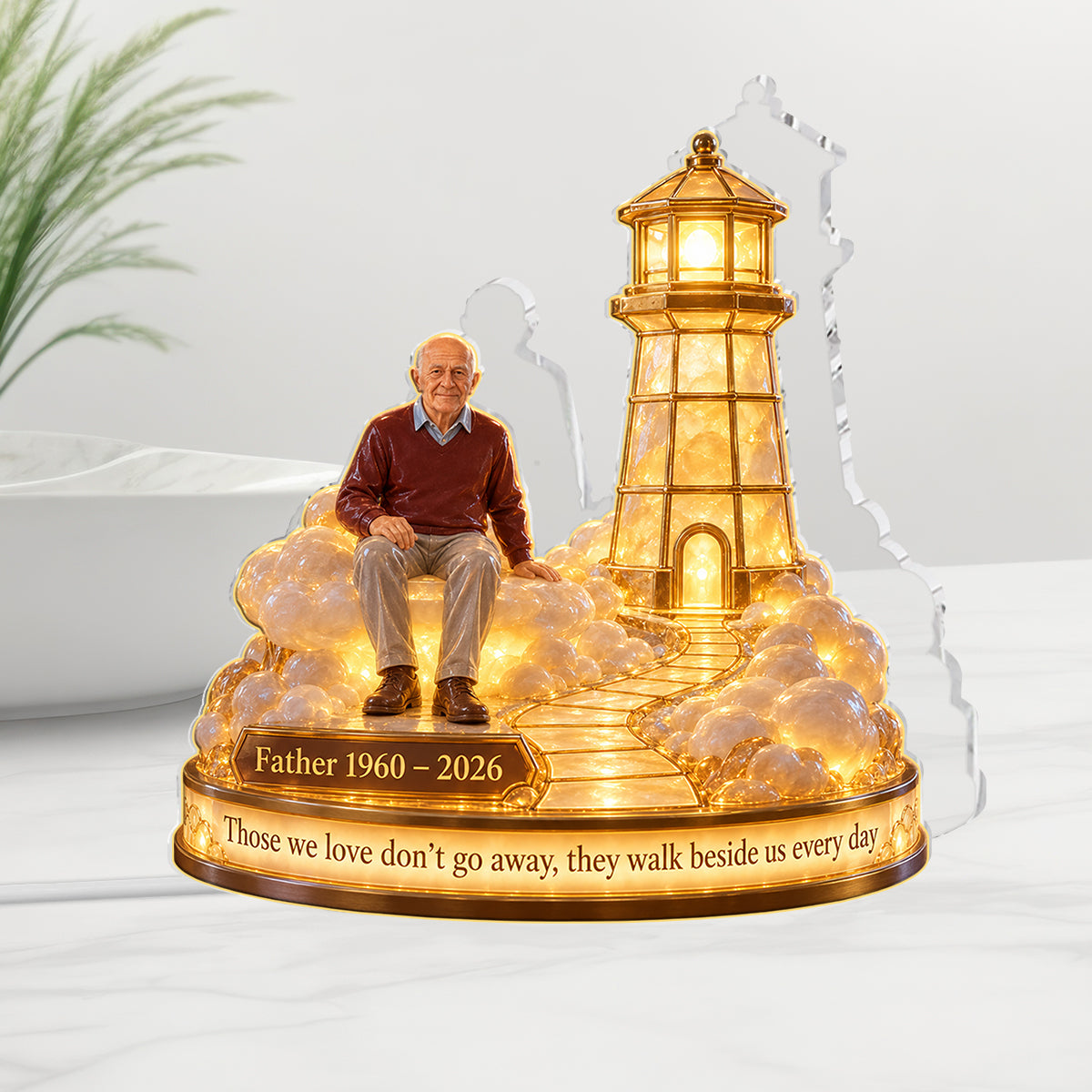 Personalized Memorial Gift, A Beautiful Keepsake to Honor a Loved One - Personalized Memorial Acrylic LED Night Light