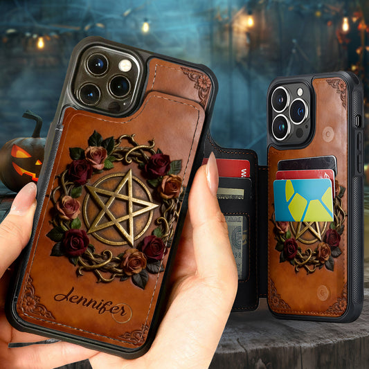 Magic Symbol - Personalized Witch Fully Printed Wallet Phone Case