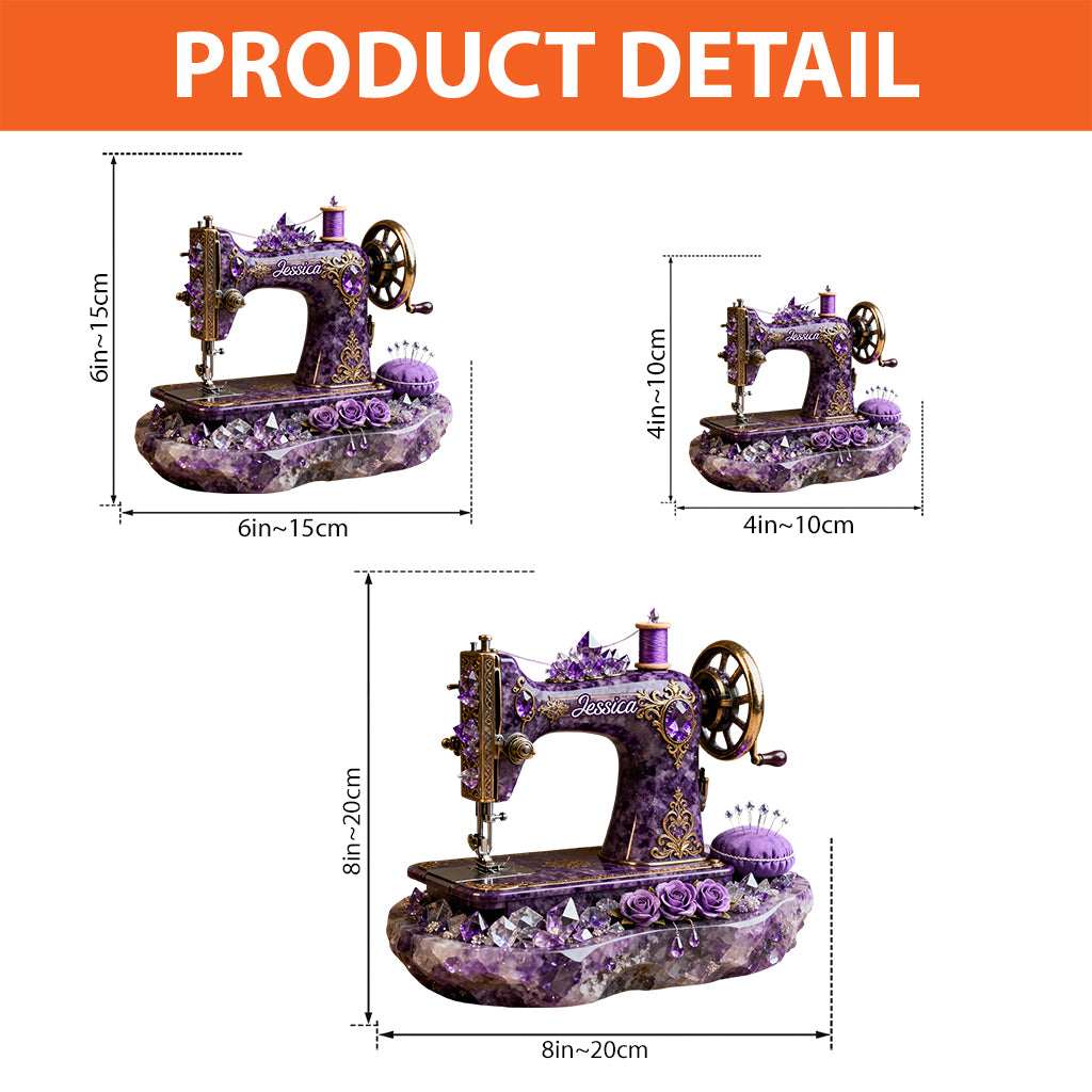 Perfect Gift For Sewing Lovers - Personalized Sewing Custom Shaped Acrylic Plaque