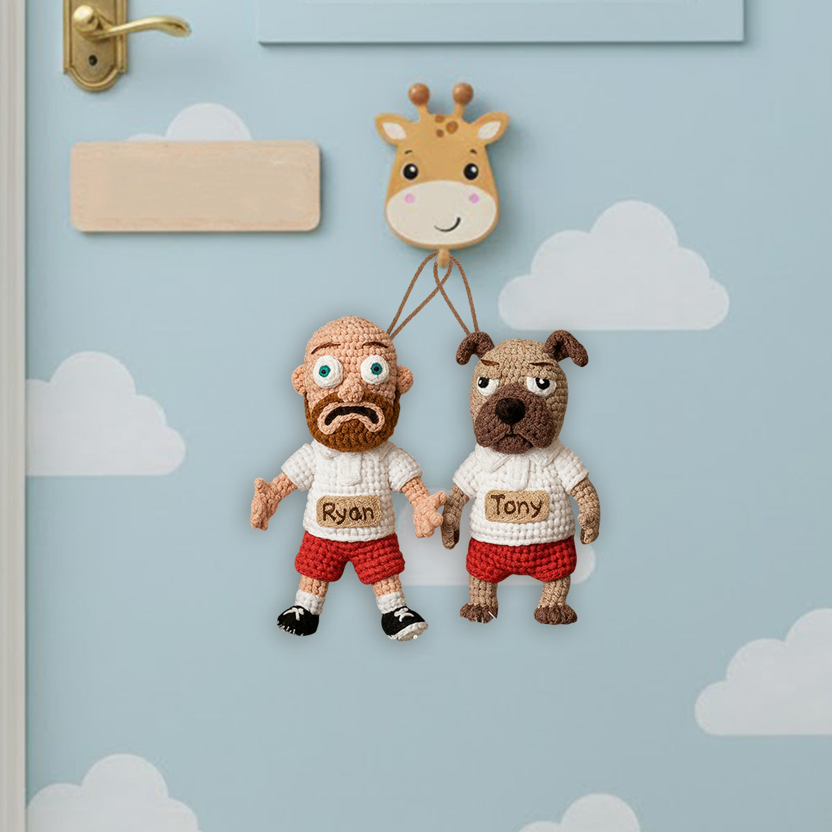 Merry Furry Christmas - Personalized Dog Handmade Crochet Ornament