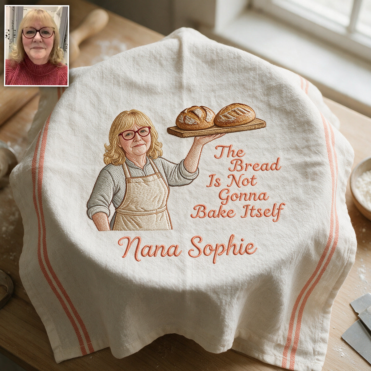 The Bread Is Not Gonna Bake Itself - Personalized Baking Towel