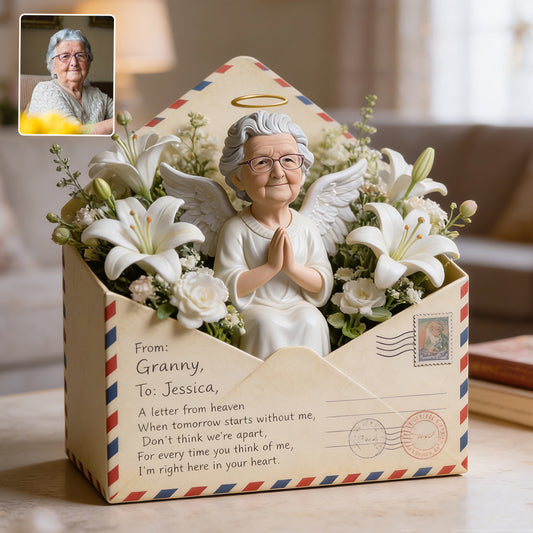 A Letter From Heaven - Personalized Memorial Custom Shaped Acrylic Plaque