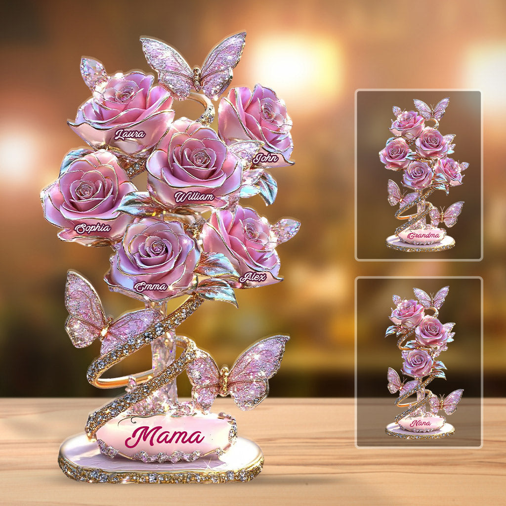 My Garden Gift For Mom, Grandma,... - Personalized Mother Custom Shaped Acrylic Plaque