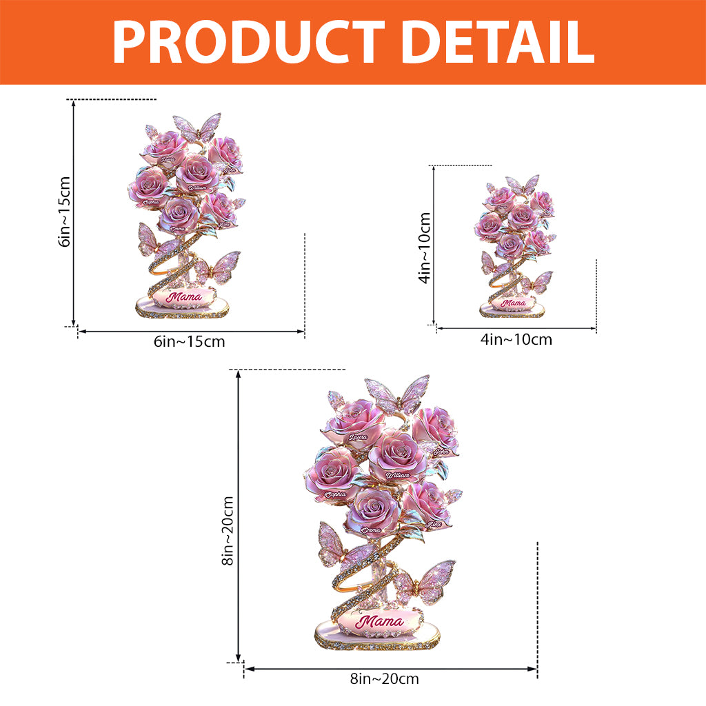 My Garden Gift For Mom, Grandma,... - Personalized Mother Custom Shaped Acrylic Plaque