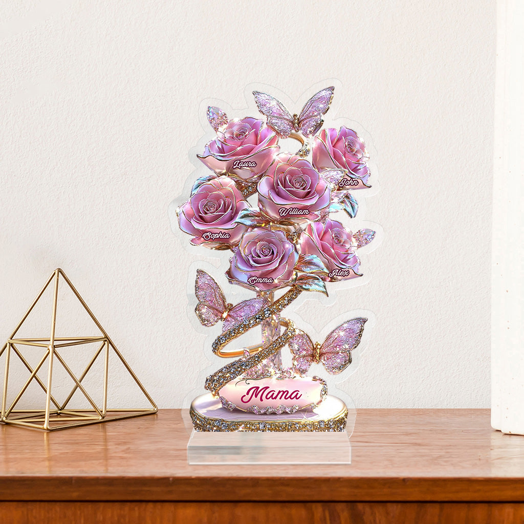 My Garden Gift For Mom, Grandma,... - Personalized Mother Custom Shaped Acrylic Plaque