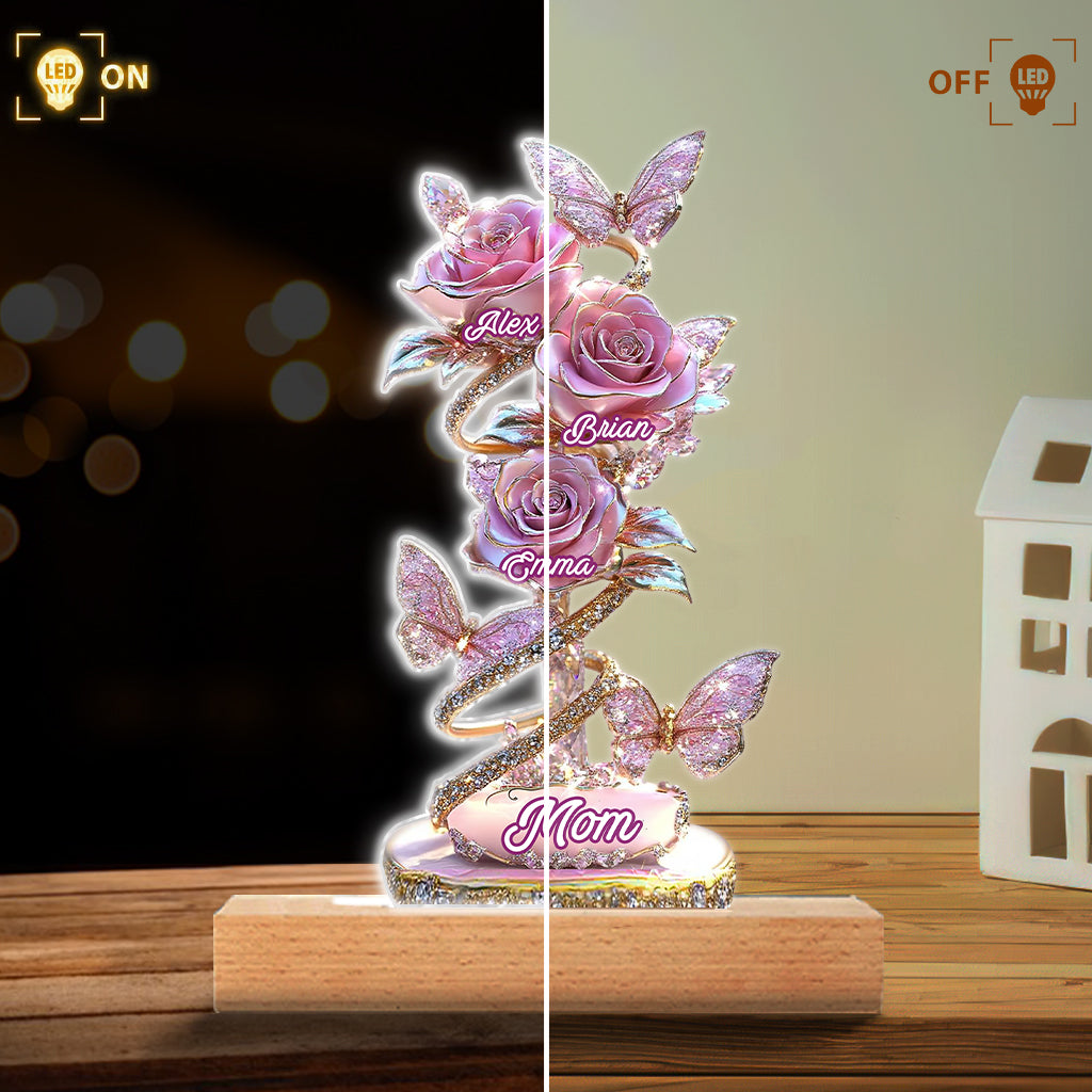 My Garden Gift For Mom, Grandma,... - Personalized Mother Custom Shaped Acrylic Plaque