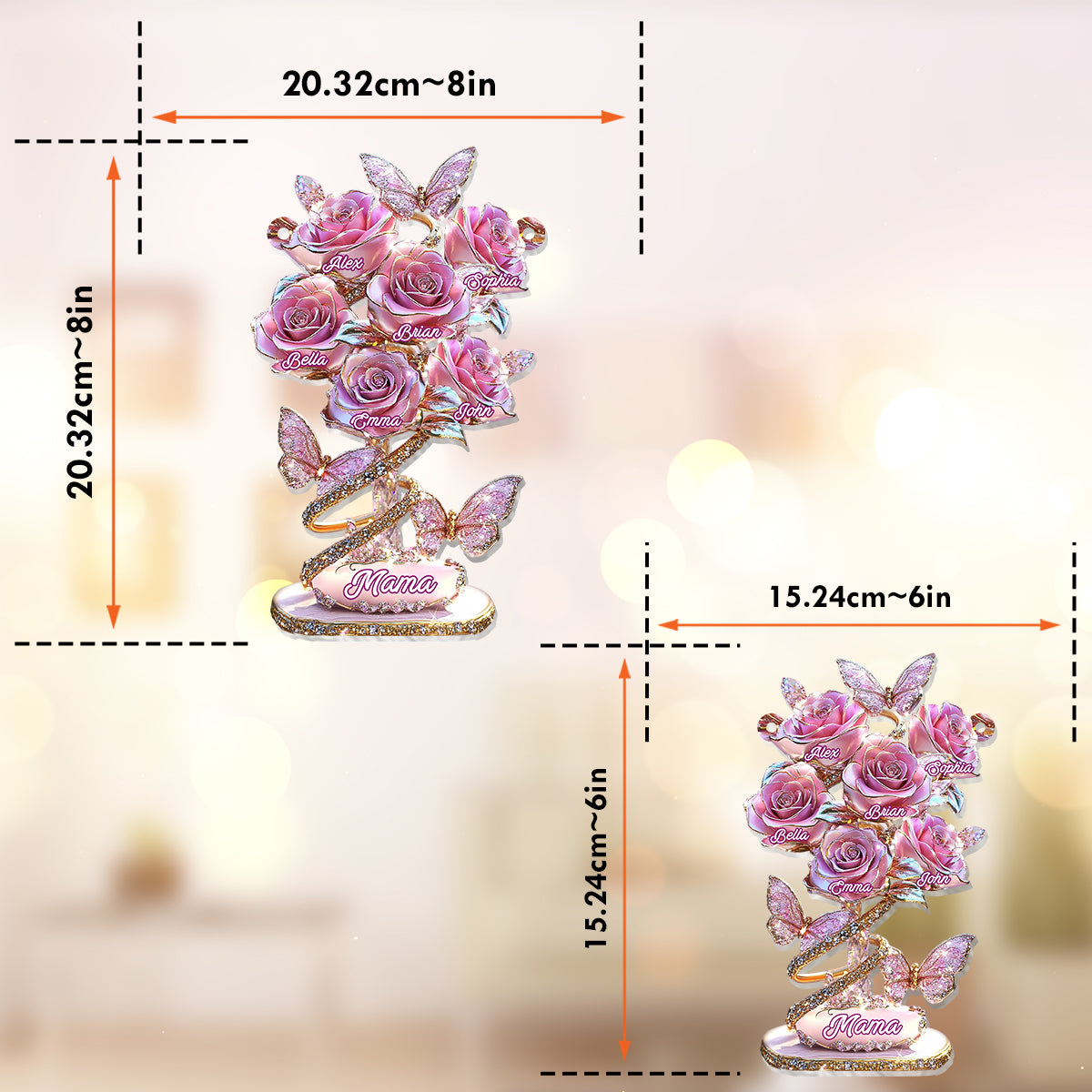 My Garden Gift For Mom, Grandma,... - Personalized Mother Window Hanging Suncatcher Ornament