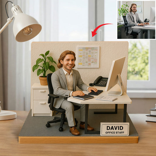 Custom Figure From Photo - Personalized Colleague Custom Shaped Acrylic Plaque
