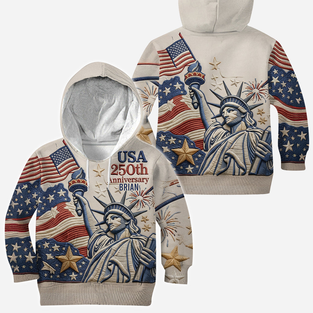 US 250th Anniversary - Personalized Pontoon All Over Shirt