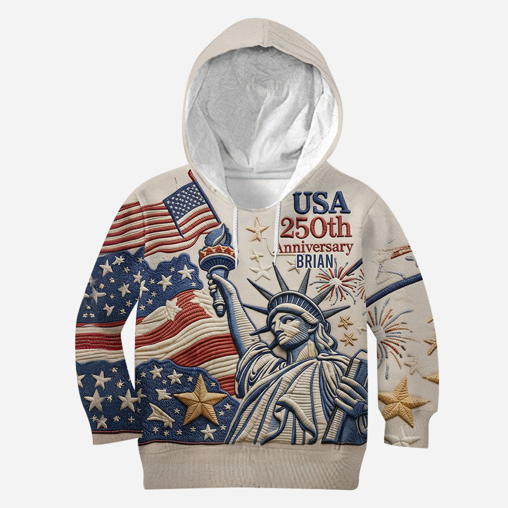 US 250th Anniversary - Personalized Pontoon All Over Shirt