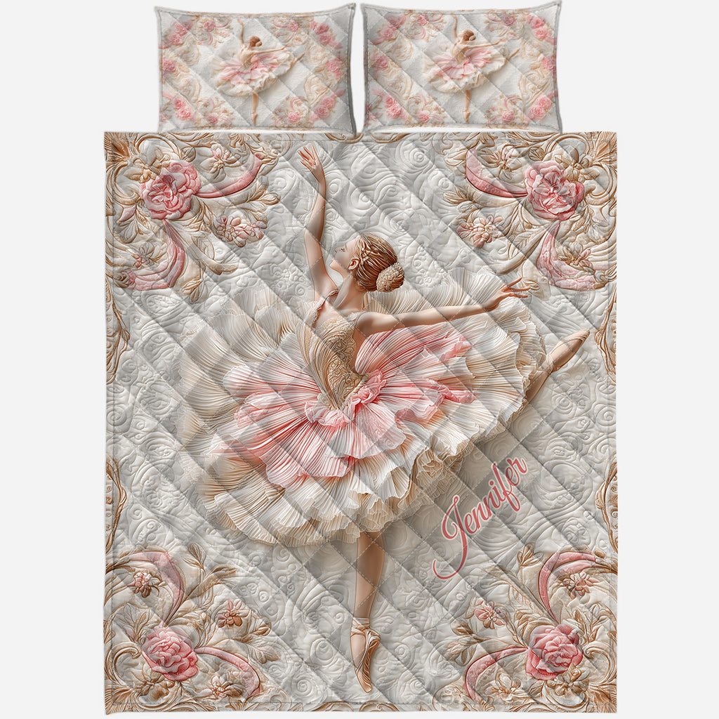 Life Is Better When You Dance - Personalized Ballet Quilt Set