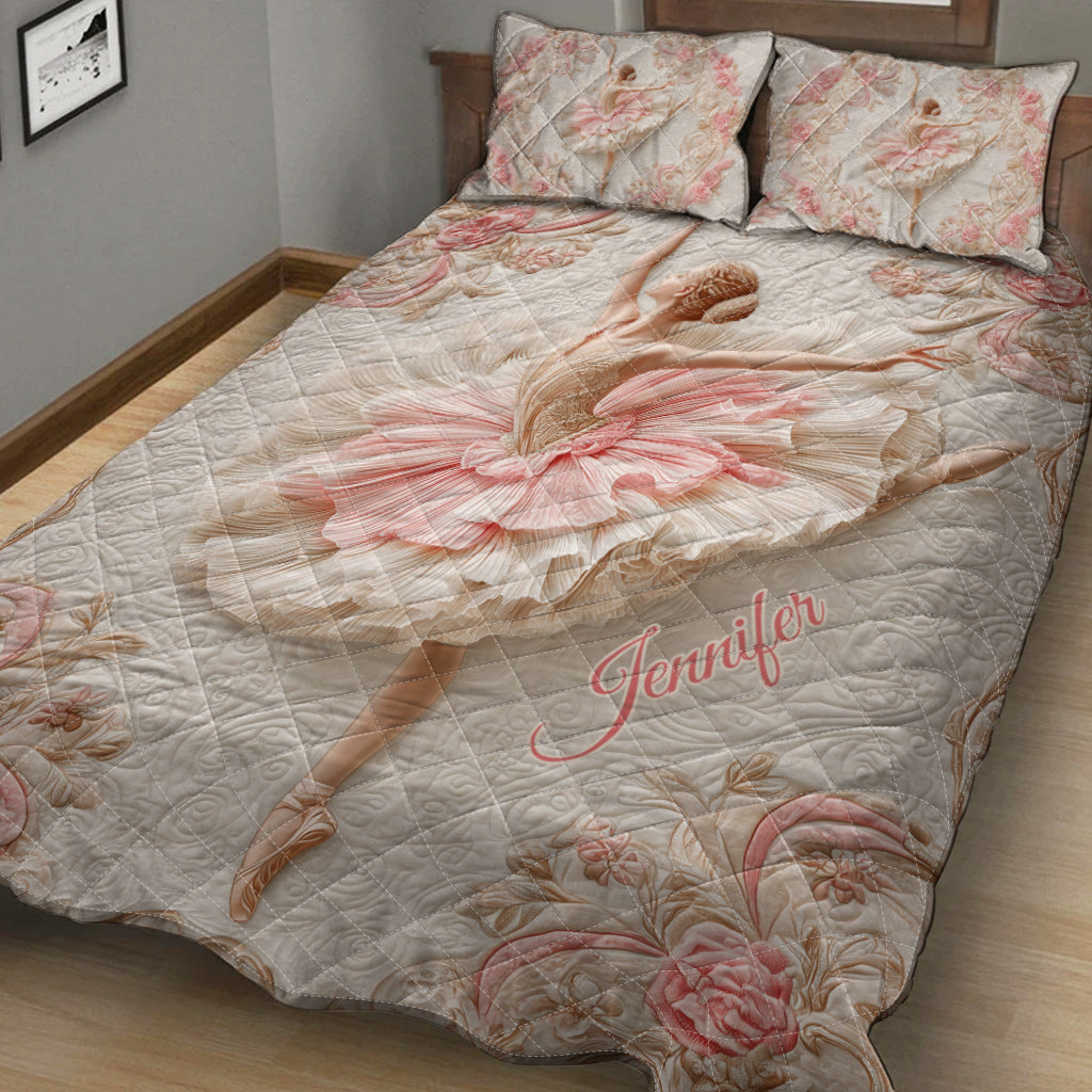 Life Is Better When You Dance - Personalized Ballet Quilt Set