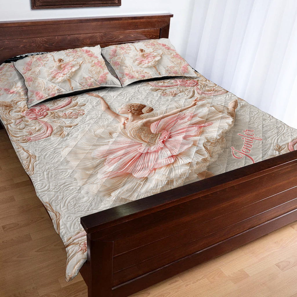 Life Is Better When You Dance - Personalized Ballet Quilt Set