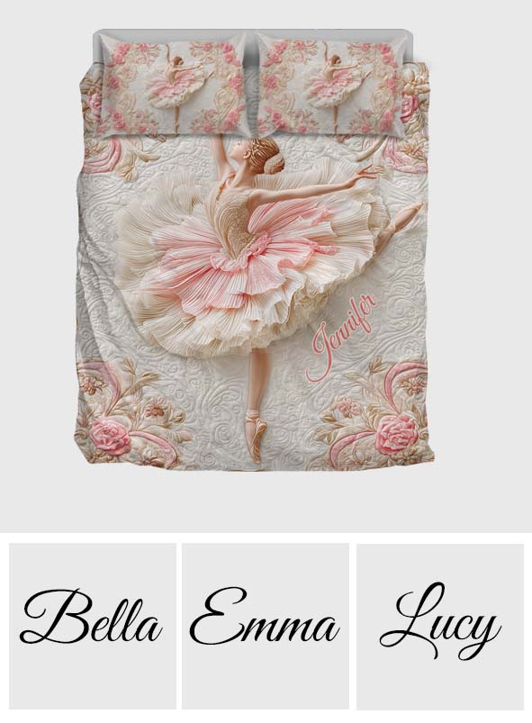 Life Is Better When You Dance - Personalized Ballet Quilt Set