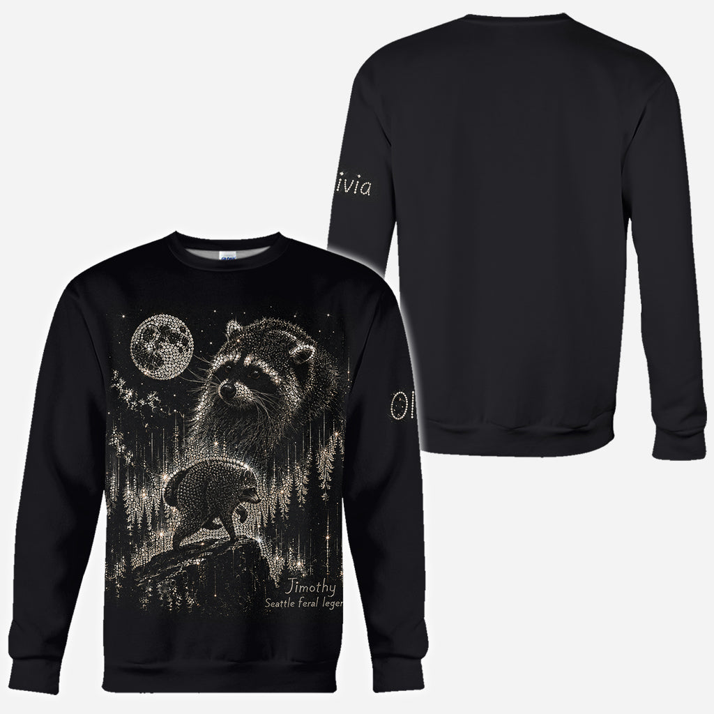 Vintage Jimothy Raccoon - Personalized Raccoon All Over Shirt