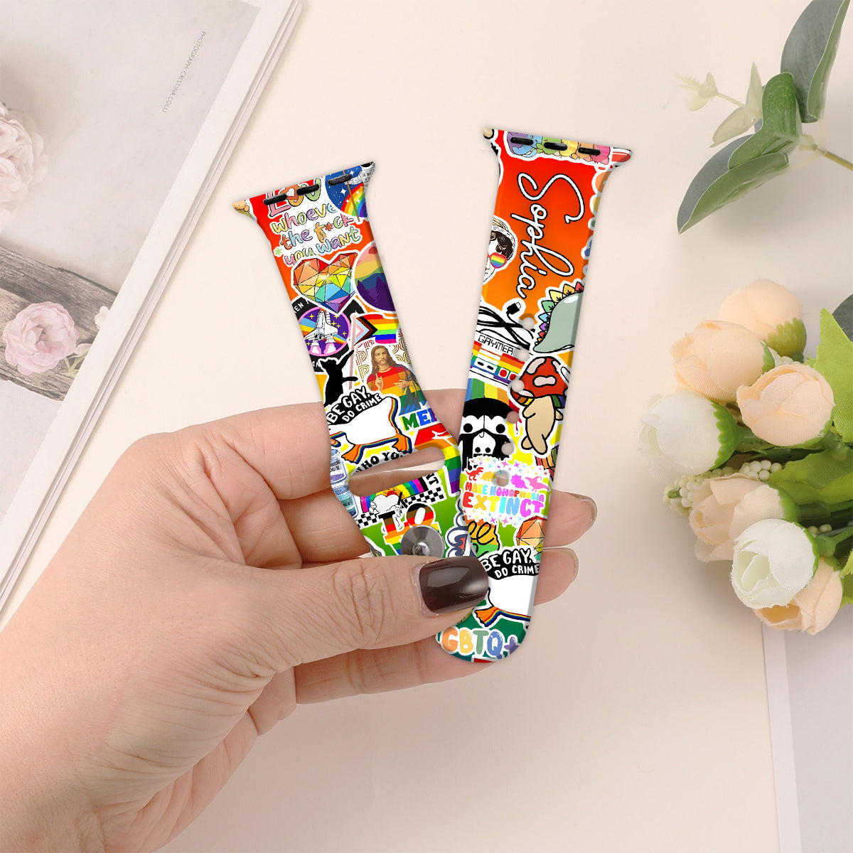 Be Kind - Personalized LGBT Support Apple Watch Band