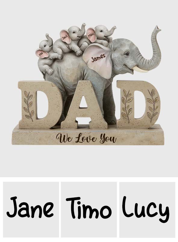We Love You - Personalized Father Custom Shaped Acrylic Plaque