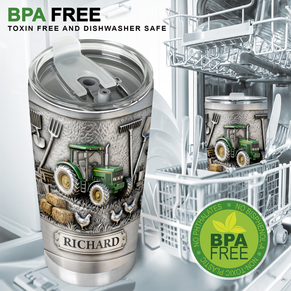 Love Tractor - Personalized Farmer Tumbler