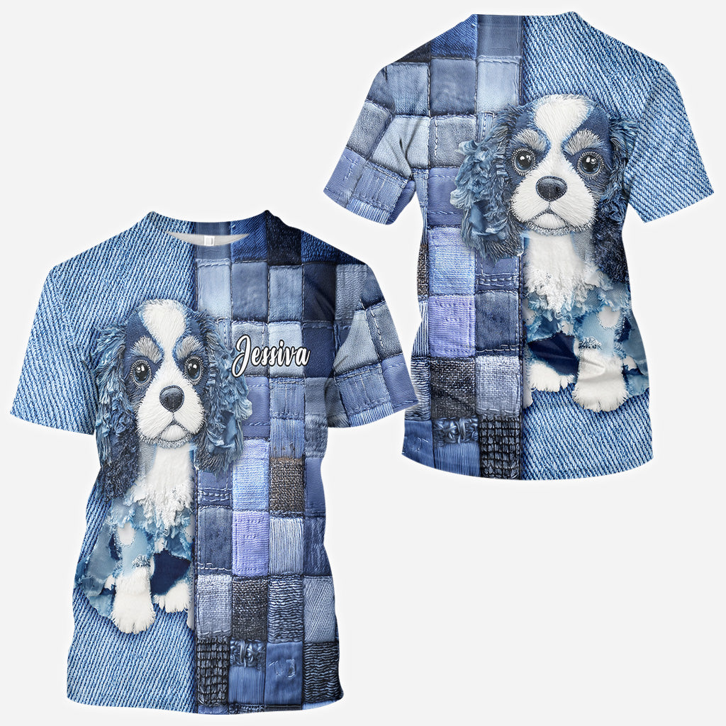 Love Cavalier King Charles Spaniel - Personalized Dog All Over Shirt
