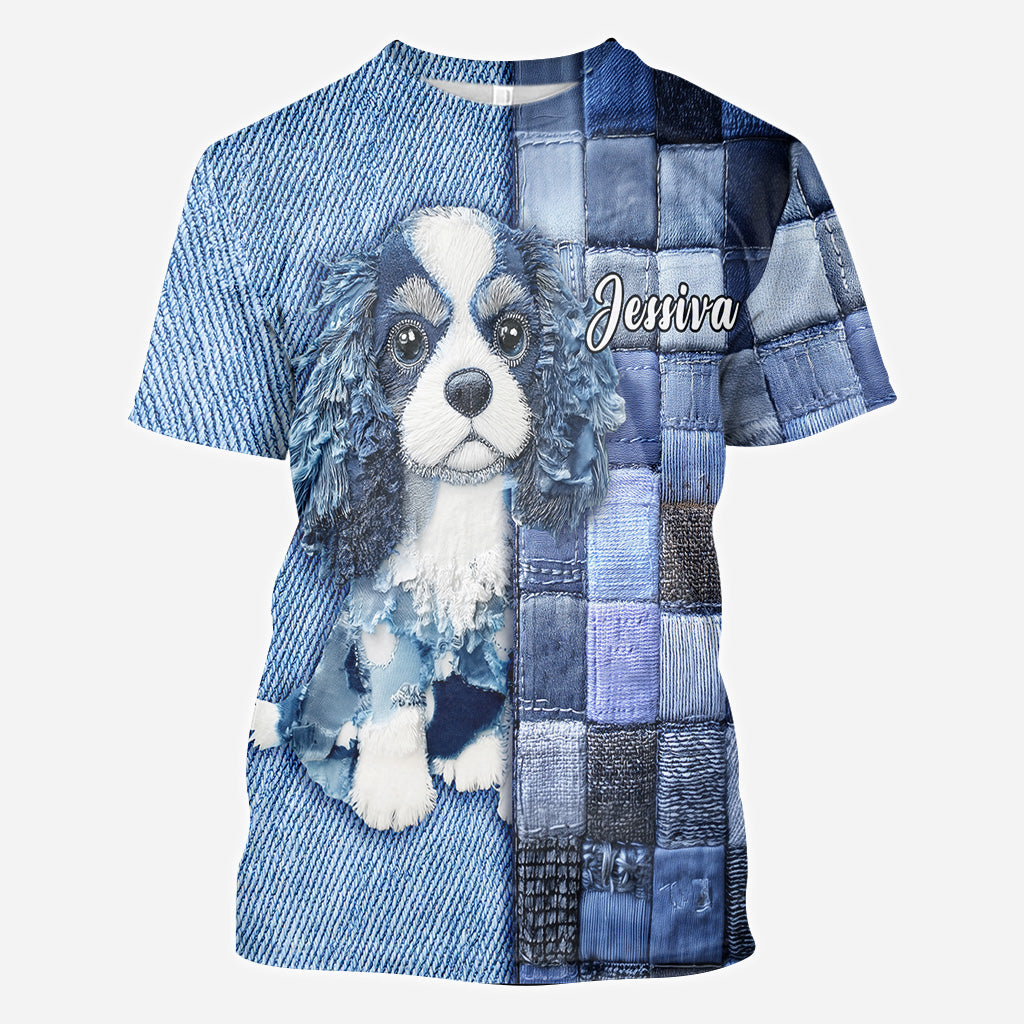 Love Cavalier King Charles Spaniel - Personalized Dog All Over Shirt