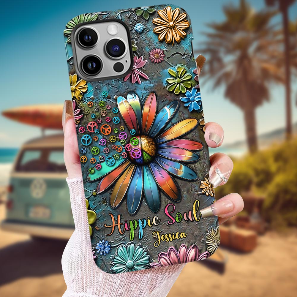 Hippie Soul - Personalized Hippie Full Print Phone Case