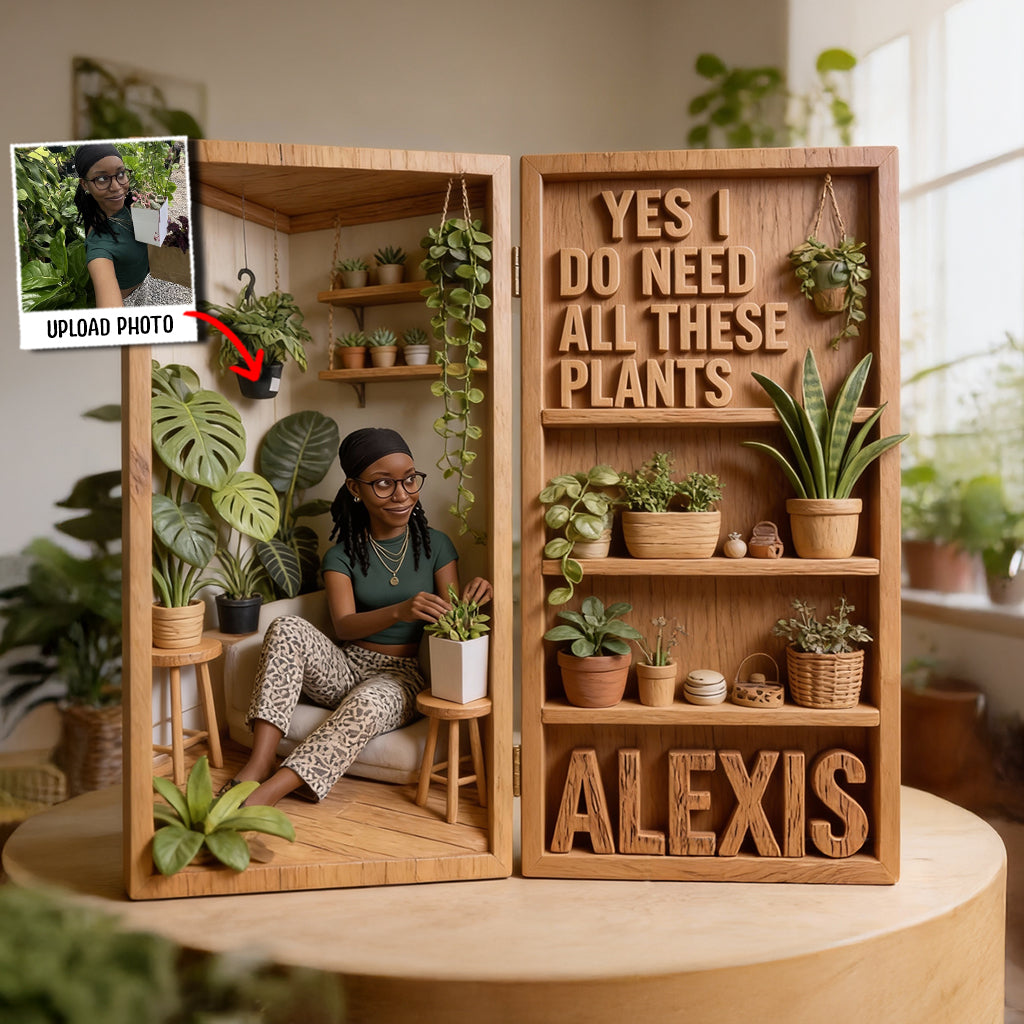 Yes I Do Need All These Plants - Personalized Gardening Acrylic Diptych