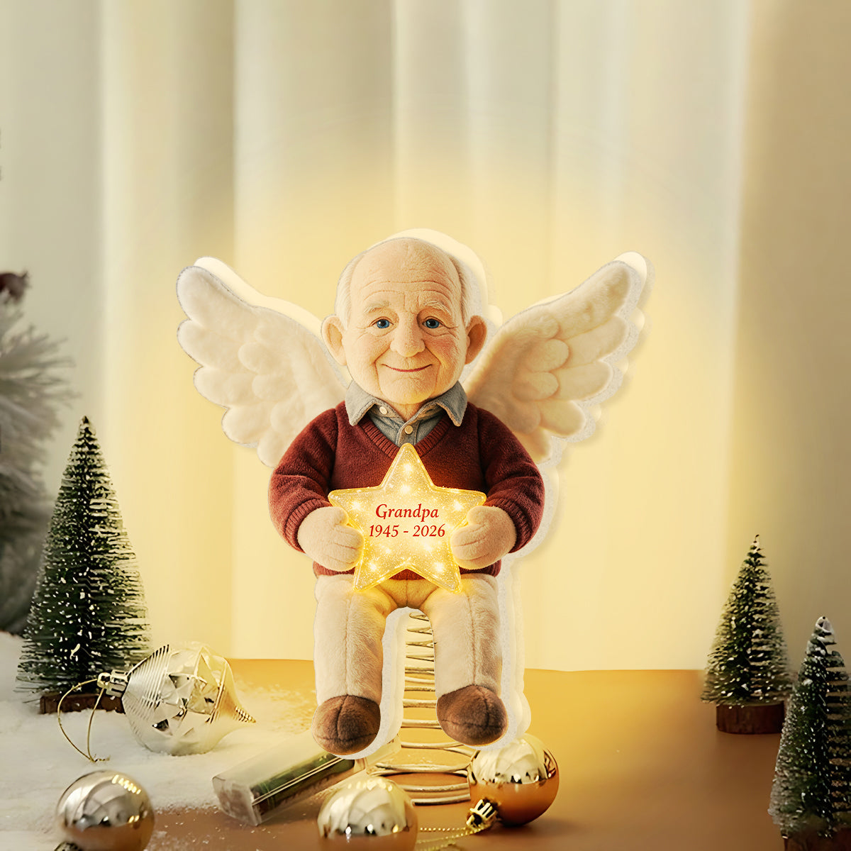 I'm Always With You - Personalized Memorial LED Light Tree Topper