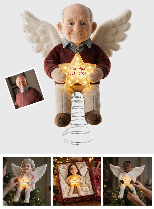 I'm Always With You - Personalized Memorial LED Light Tree Topper