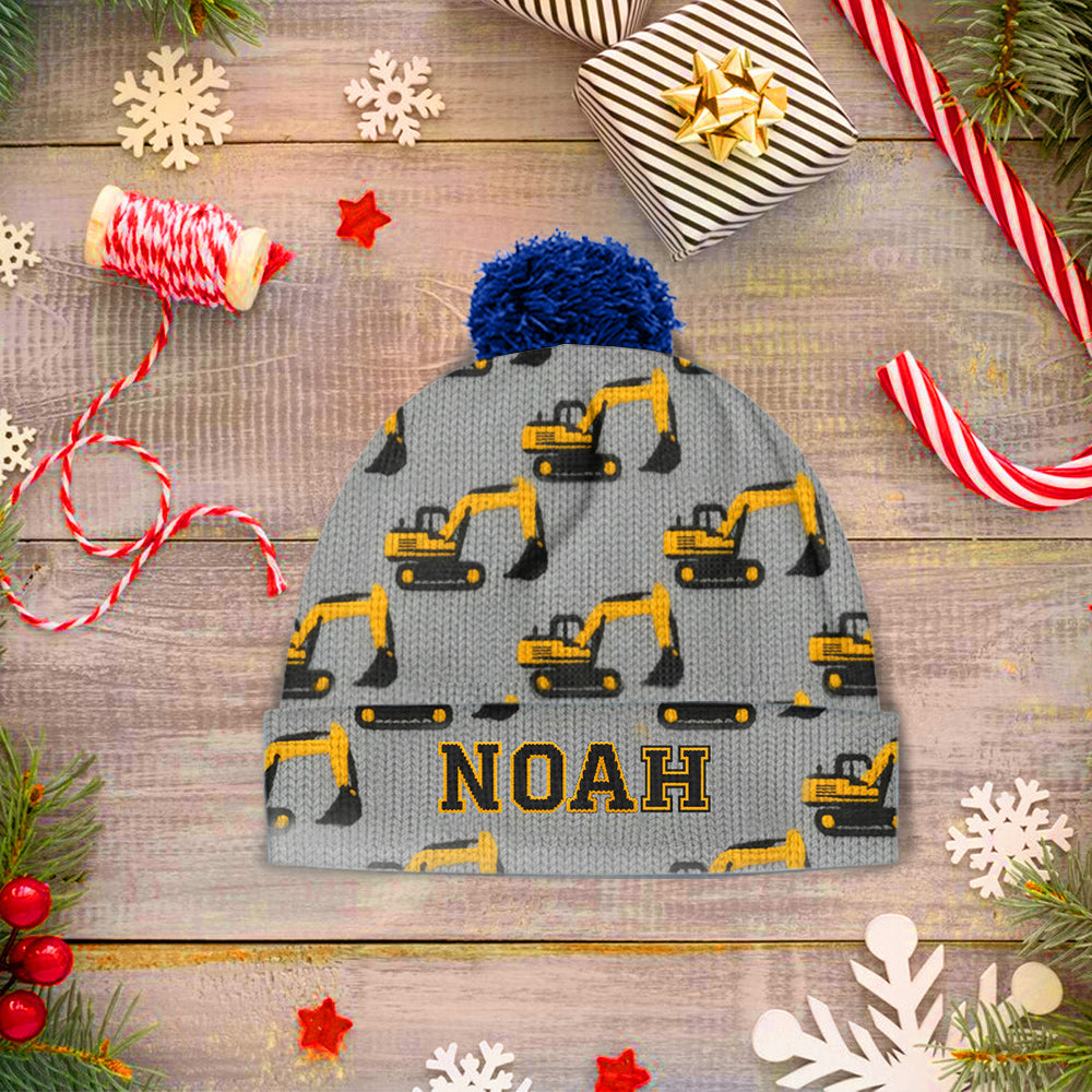 Cool Initial Name Letter Pefect Gift For Kids - Personalized Kid Beanie Hat