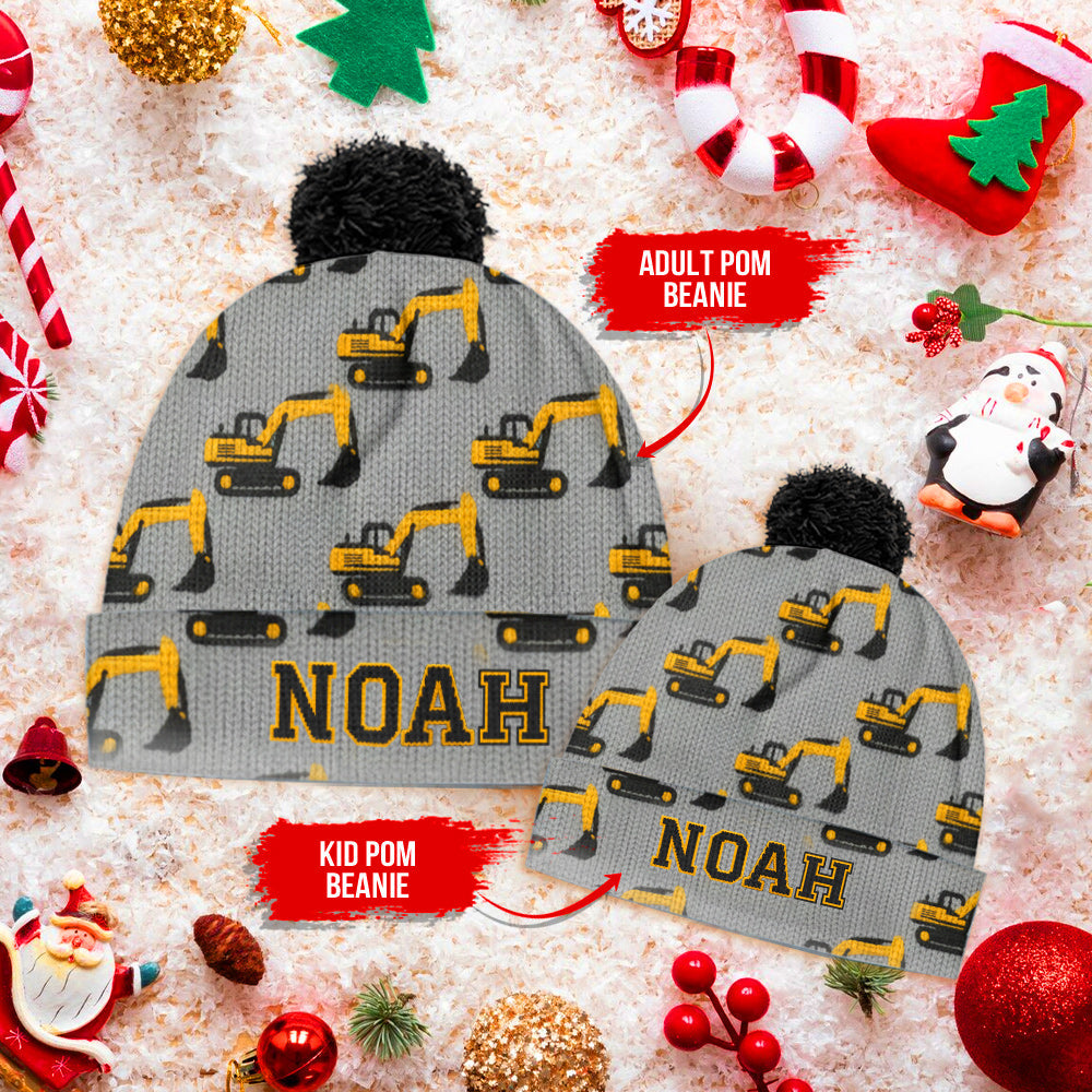 Cool Initial Name Letter Pefect Gift For Kids - Personalized Kid Beanie Hat