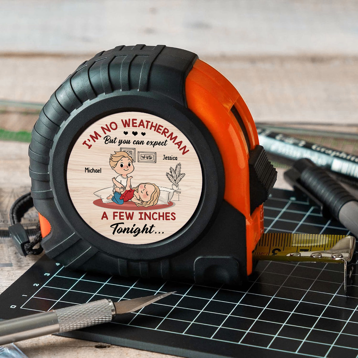 A Few Inches - Personalized Couple Measure Tape