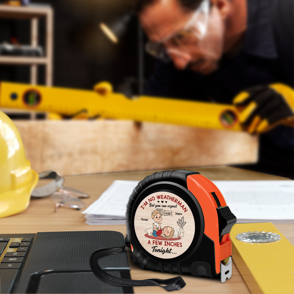 A Few Inches - Personalized Couple Measure Tape